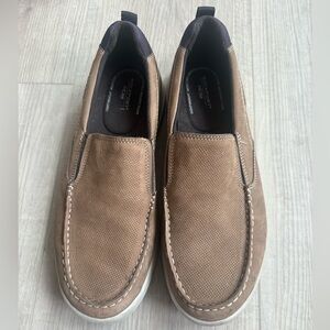 Rockport Brown City Edge Men’s  Leather Casual Slip On Size 8.5 Medium Loafers
